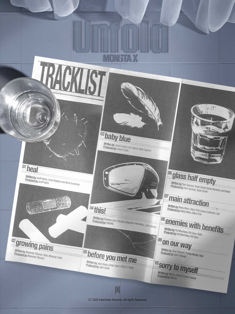 몬스타엑스, 美 신보 ‘Unfold’ 트랙리스트 오픈…10곡으로 증명할 무한한 스펙트럼