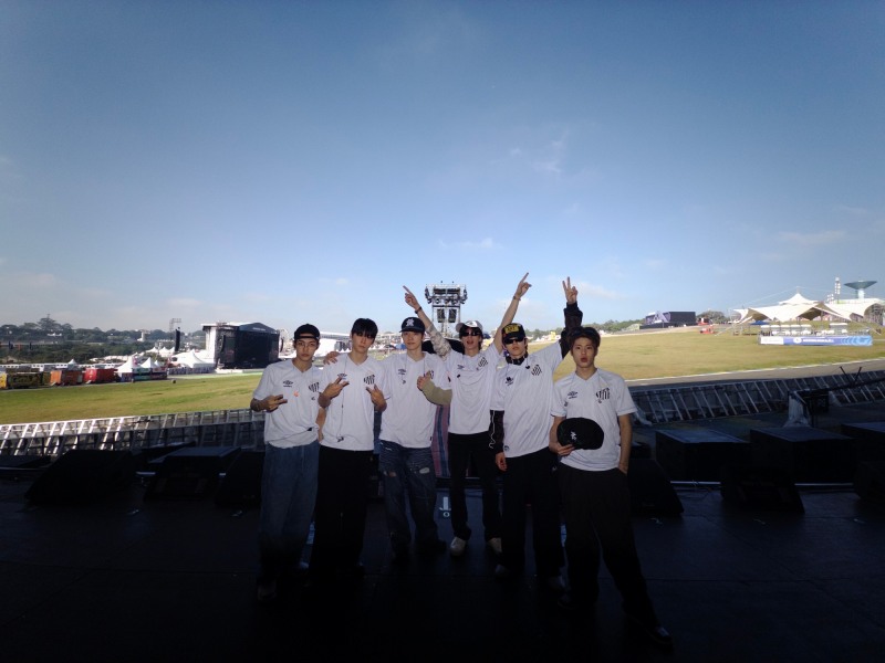 라이즈, 브라질도 완벽 접수…TV 토크쇼 출연+그래피티 참여+대관람차 점등식