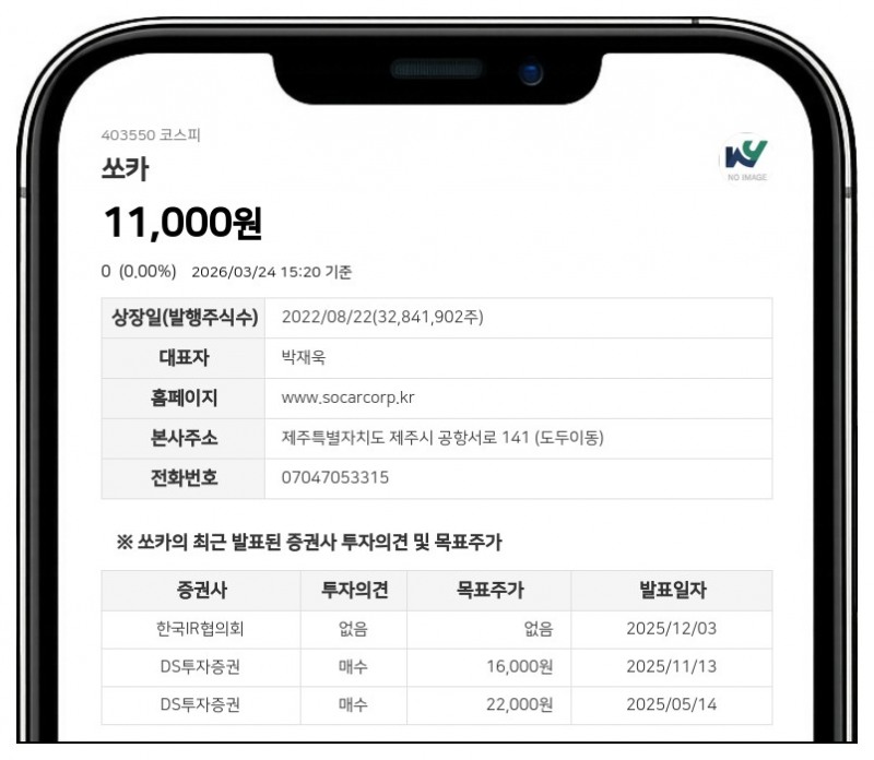 쏘카 이재웅 임원, 장내매수로 지분 1만여주 늘려
