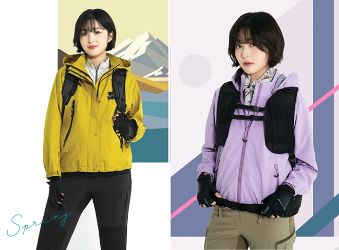 레드페이스 ‘콘트라 액티브 스타 우먼 재킷(좌) / 콘트라 에이블 우먼 재킷(우)’