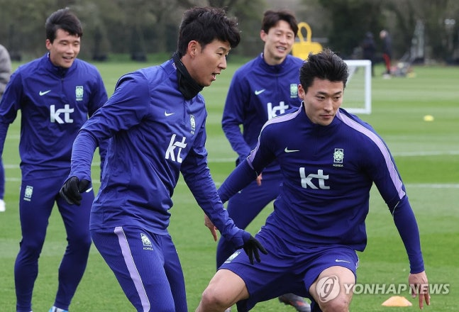 훈련하는 손흥민 / 사진=연합뉴스