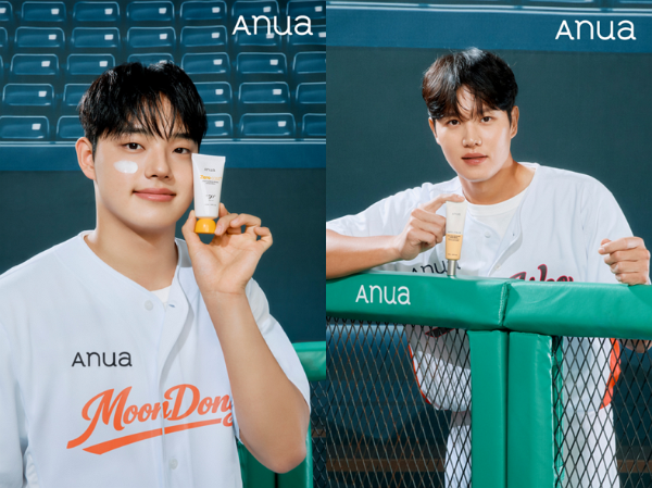 왼쪽부터 야구 스타 문동주(한화 이글스)와 오선우(KIA 타이거즈) 선수