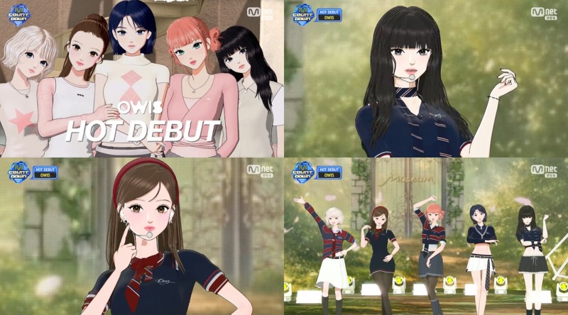 ‘엠카’ OWIS, '감다살' 비주얼에 탄탄한 가창력까지…음악방송 데뷔 합격점