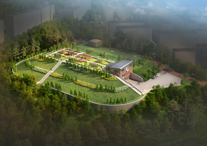 주교 배수지 조감도