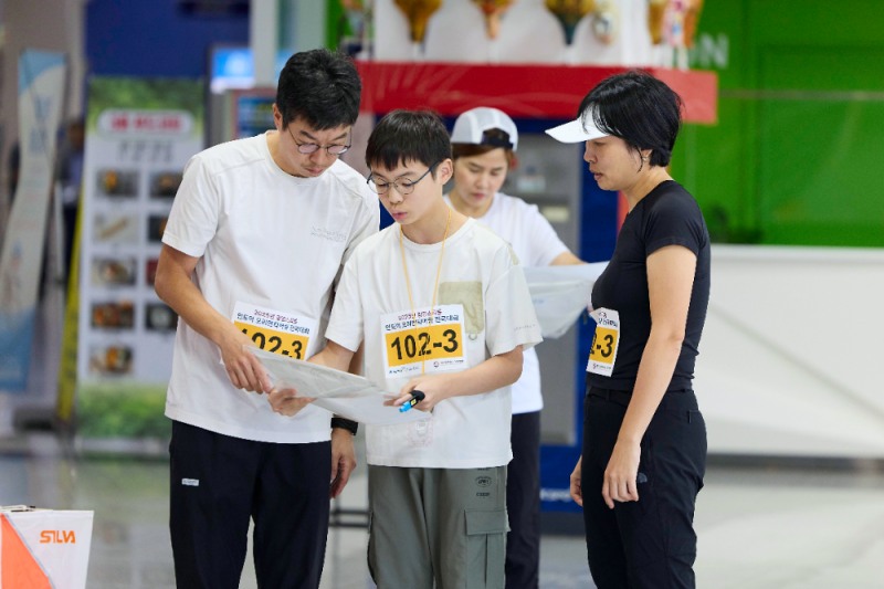 지난해 광명스피돔 인도어 오리엔티어링 대회 사진.