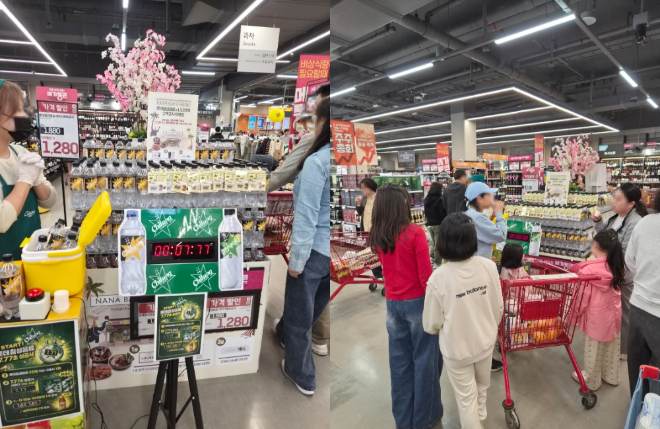 롯데칠성음료×나나방콕, 호남권 대형마트·식품점 연합 프로모션 진행