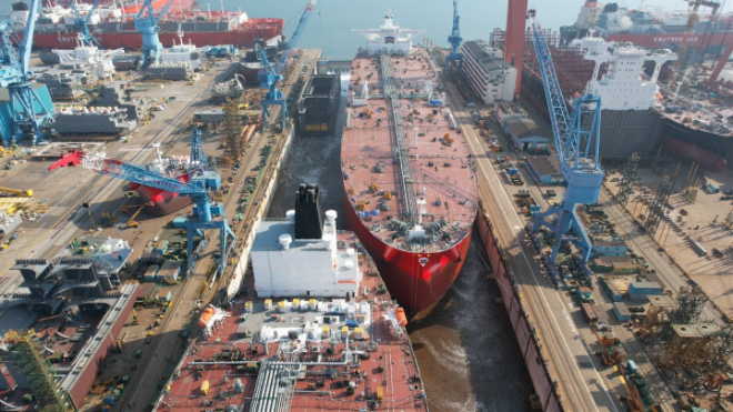 전라남도 영암군에 소재한 HD현대삼호 조선소 전경. 사진= HD현대삼호