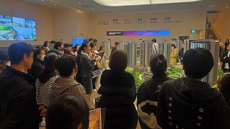 아산탕정자이 메트로시티 견본주택 내부 모습