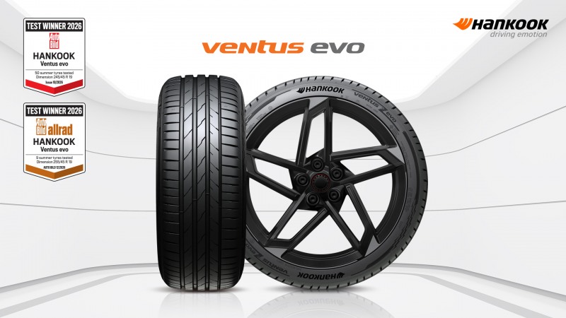 한국타이어, 유럽 자동차 전문지 초고성능 타이어 테스트에서 압도적 성과