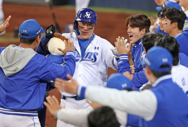 역대 최고령 홈런 기록을 세운 최형우 / 사진=삼성 라이온즈 제공