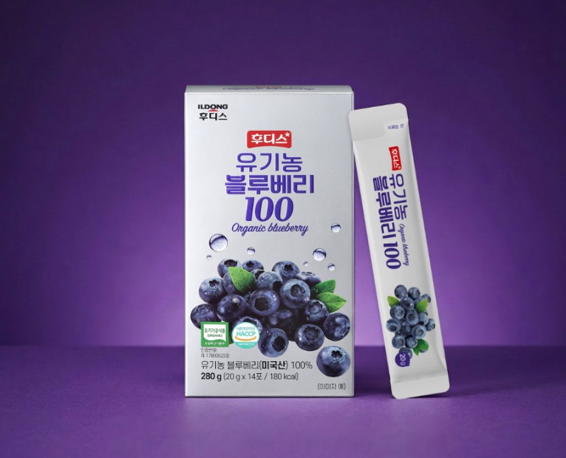 일동후디스, 첨가물 없는 유기농 퓨레 ‘후디스 유기농 블루베리 100’ 출시