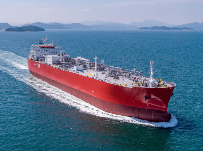 삼성중공업이 건조한 대형가스운반선(VLGC). 사진= 삼성중공업