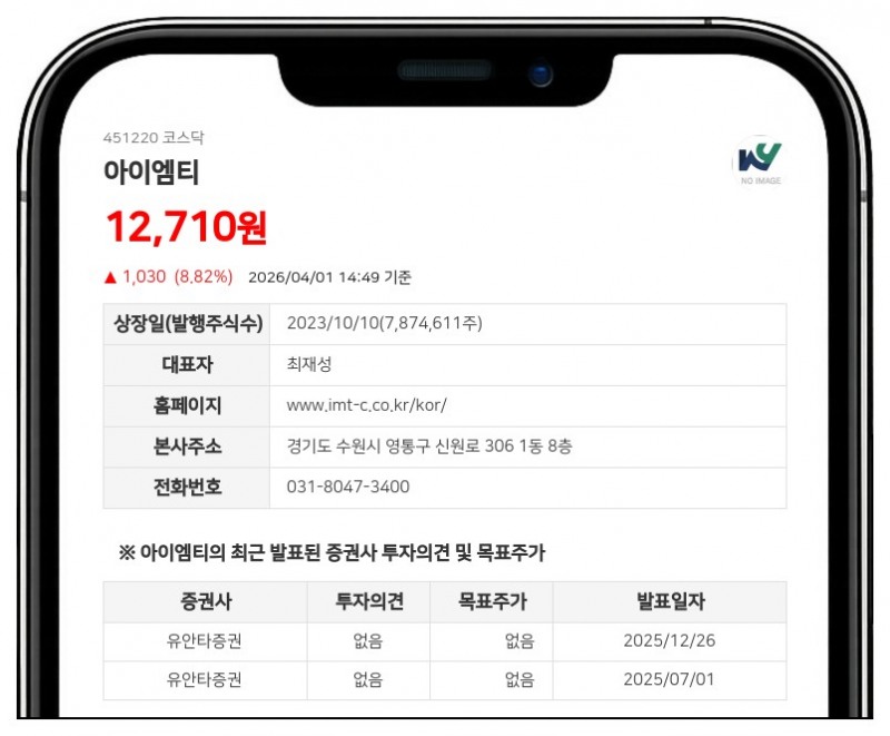 아이엠티, '이자 0%'로 120억 조달…반도체 첨단 제조시설 확충에 70억 투입