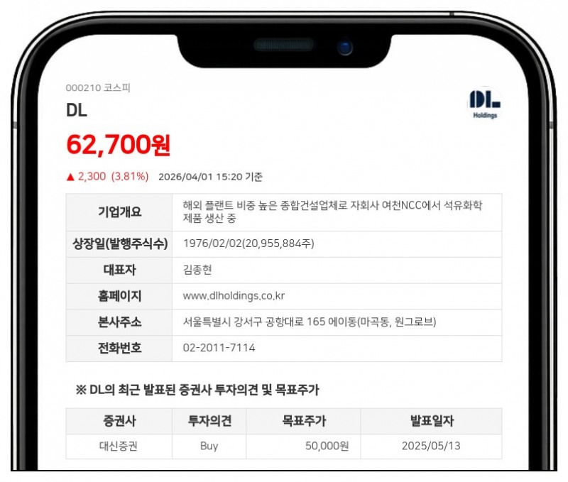 디엘이앤씨, 매출 대비 3.85% 규모 LH 주택사업 따내... 2847억원 규모 수주 확보