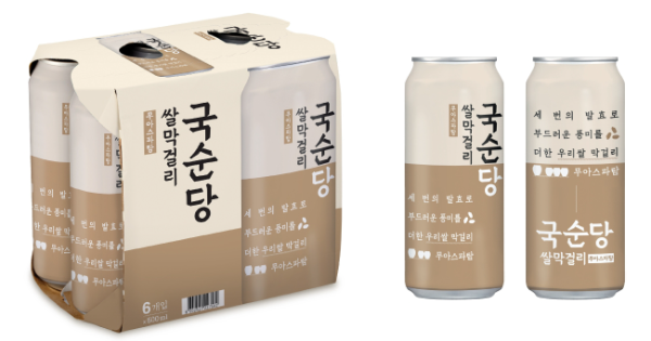 국순당 쌀막걸리, 막걸리 업계 최초 500㎖ 캔 출시