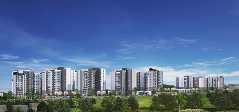 위파크 제주 1단지 투시도./호반건설