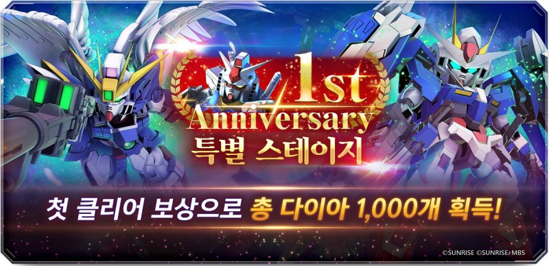 SD건담 지 제네레이션 이터널, 정식 서비스 1주년 기념 대규모 업데이트 단행