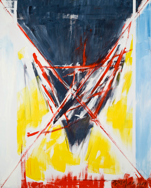 김병기, 북현무 - 늦은 오후의 Reality, Oil on Canvas, 162×130.3 cm, 2021 / 사단법인 케이메세나네트워크 제공