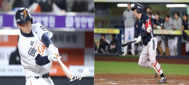 사진=노시환과 양의지