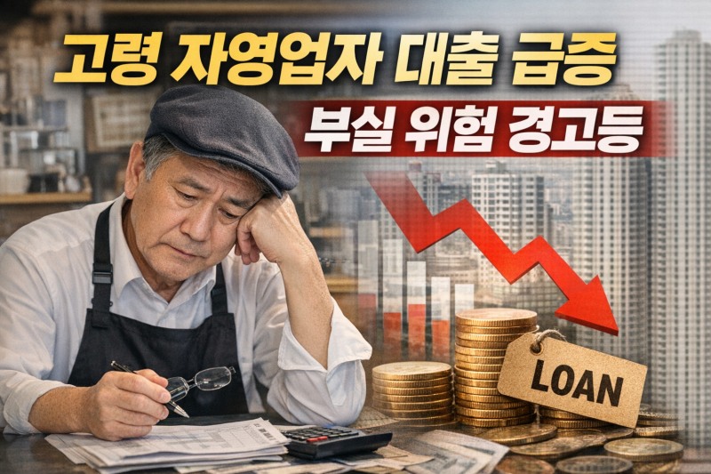 사진=고령 자영업자의 대출 위기 상황