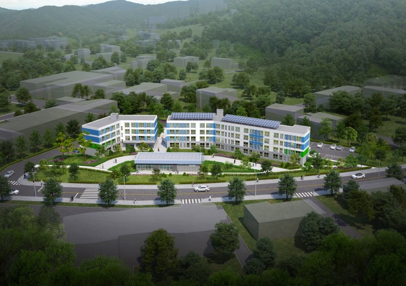 신지면에 들어설 지역 전략 사업 지원 주택 조감도 (사진제공=완도군)