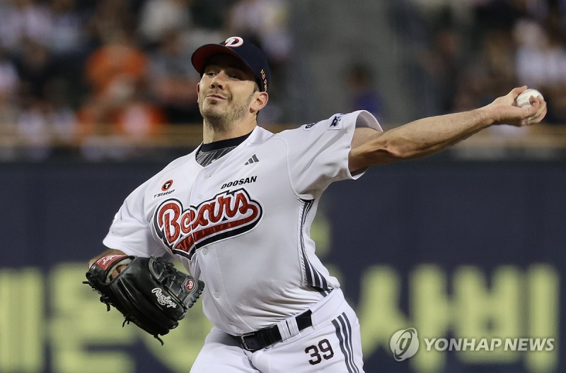 두산 선발 잭 로그 / 사진=연합뉴스