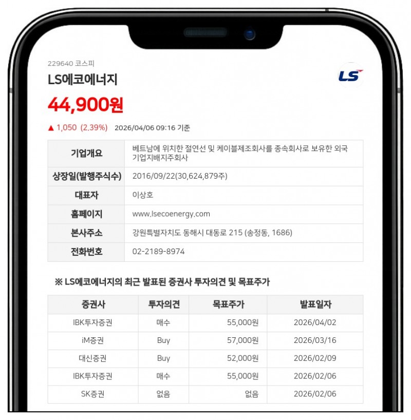 LS에코에너지 임원진 지분 변동, 이상호 2,500주 장내매수 '주목'