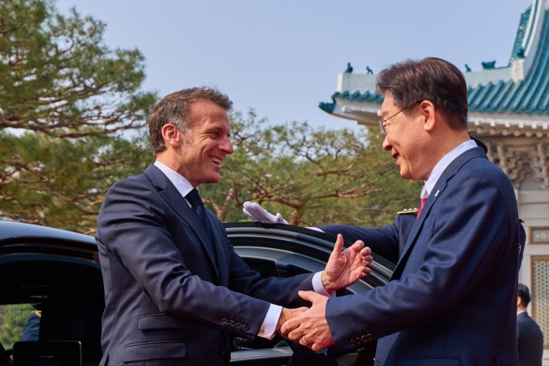 마크롱 프랑스 대통령이 지난 3일 국빈 방한했다(출처: 청와대)