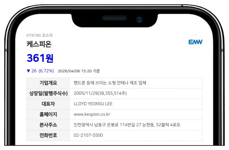 케스피온, 주식병합으로 4월 9일부터 거래 멈춘다... 신주권 상장 전까지 정지