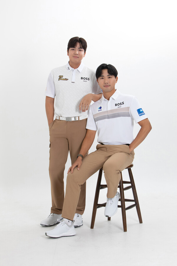 왼쪽부터 장유빈과 조우영. /보스골프