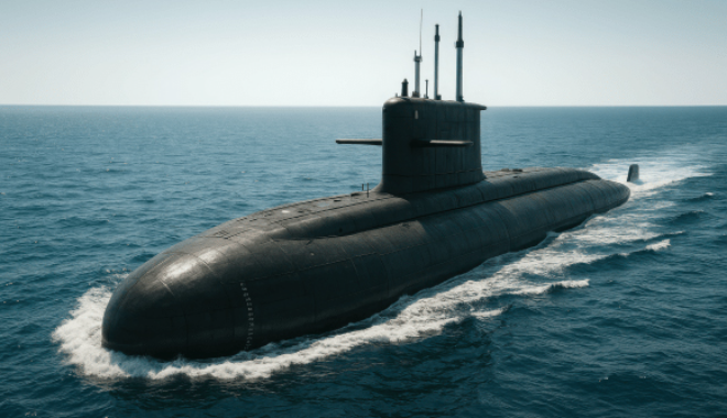 포스코의 해양방산용 철강 신소재를 적용한 한국형 잠수함 가상 이미지. 사진= 포스코