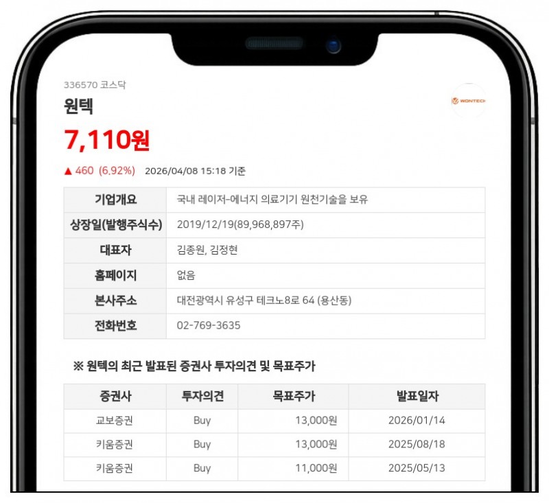 원텍, 핵심 임원 5명에 RSA 지급 결정... 16억원 규모 자사주 대체입고