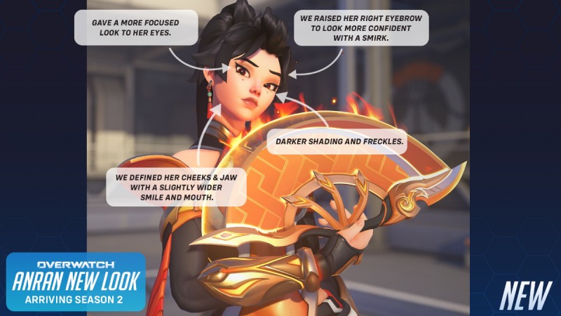 새로운 모습의 특징이 소개됐다(출처=오버워치 공식 SNS).