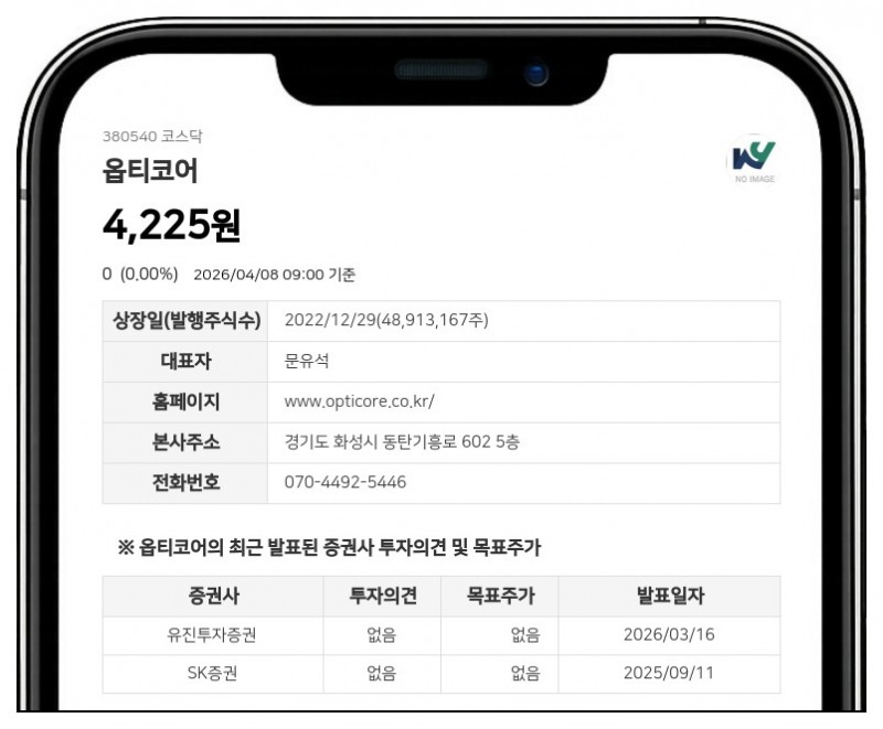 옵티코어, 27억 규모 CB 만기 전 취득... "자기자금 활용, 향후 소각 또는 재매각 검토"