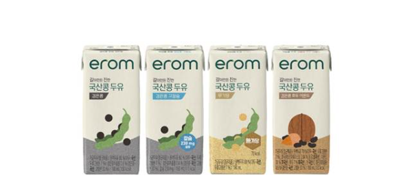 갈아만든 진한 국산콩 두유 4종, 사진=㈜이롬