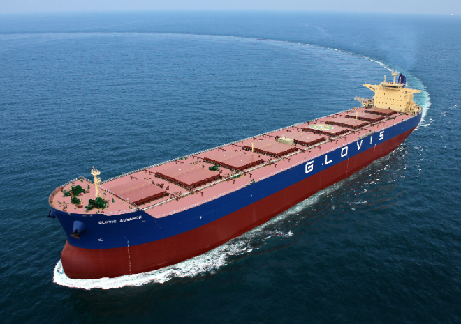 현대글로비스 1호 신조 벌크선 ‘글로비스 어드밴스’호. 사진= 현대글로비스
