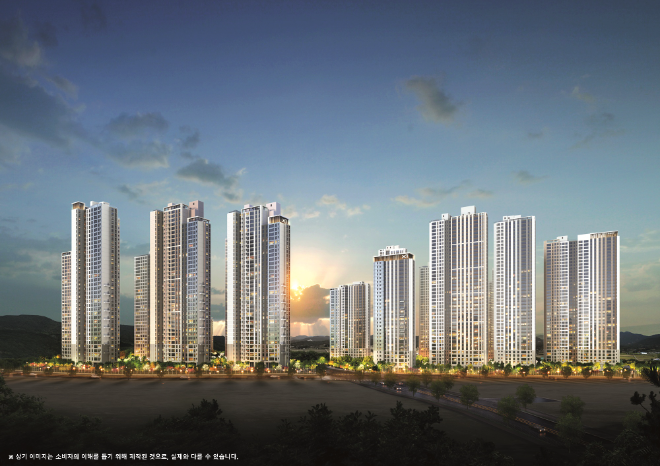 도안자이 센텀리체 조감도 모습 / 이미지 = GS건설 제공