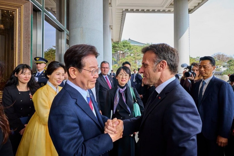 사진=지난 3일 마크롱 프랑스 대통령 내외 국빈방한(출처: 청와대)