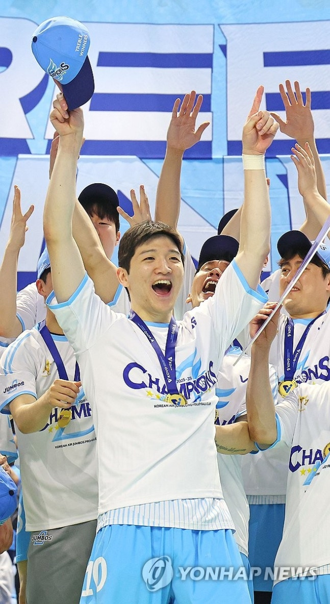챔피언결정전 MVP 차지한 정지석 / 사진=연합뉴스