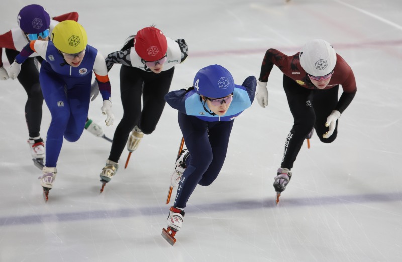 압도적인 최민정의 질주. / 사진=연합뉴스