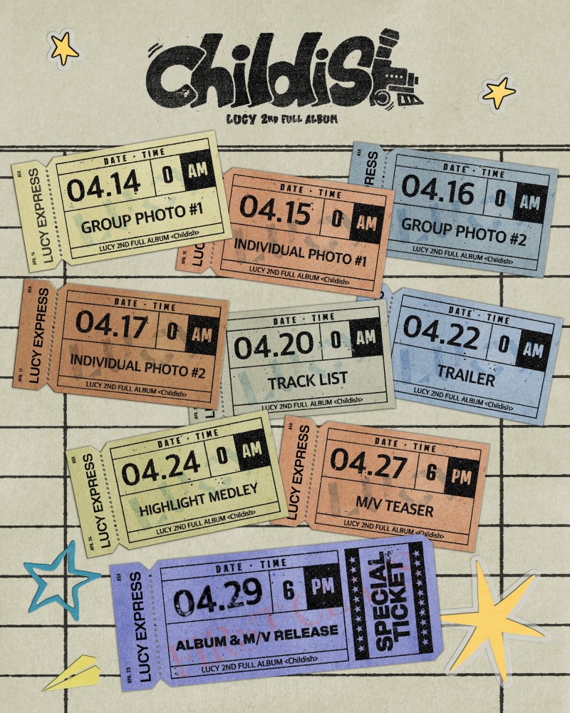 루시, 정규 2집 'Childish' 스케줄러 공개…다채로운 콘텐츠 기대