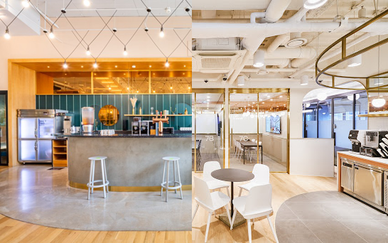 사진=위워크(왼쪽)와 패스트파이브(오른쪽)