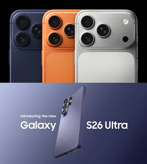 사진=애플 아이폰 17(위)과 삼성전자 갤럭시 S26(아래)