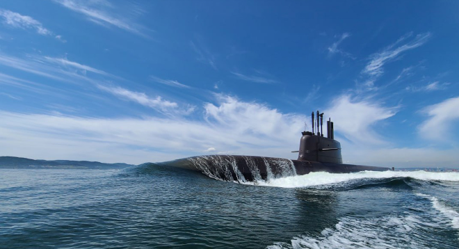 한화오션이 건조한 장보고 III Batch-2 잠수함. 사진= 한화오션