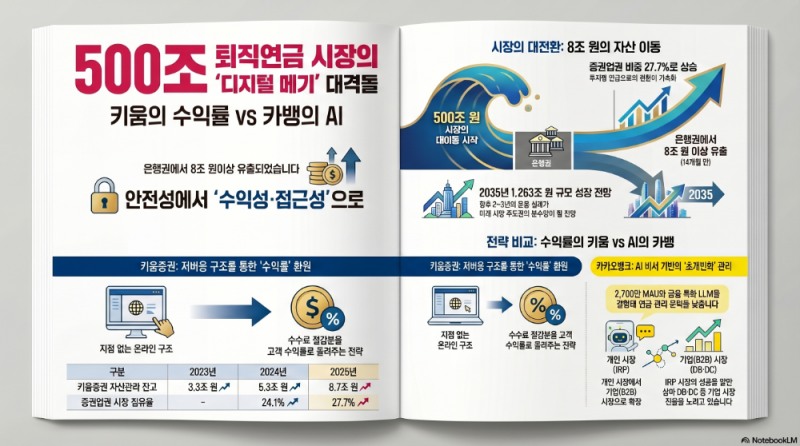 500조 퇴직연금 시장 ‘디지털 메기’ 정면승부