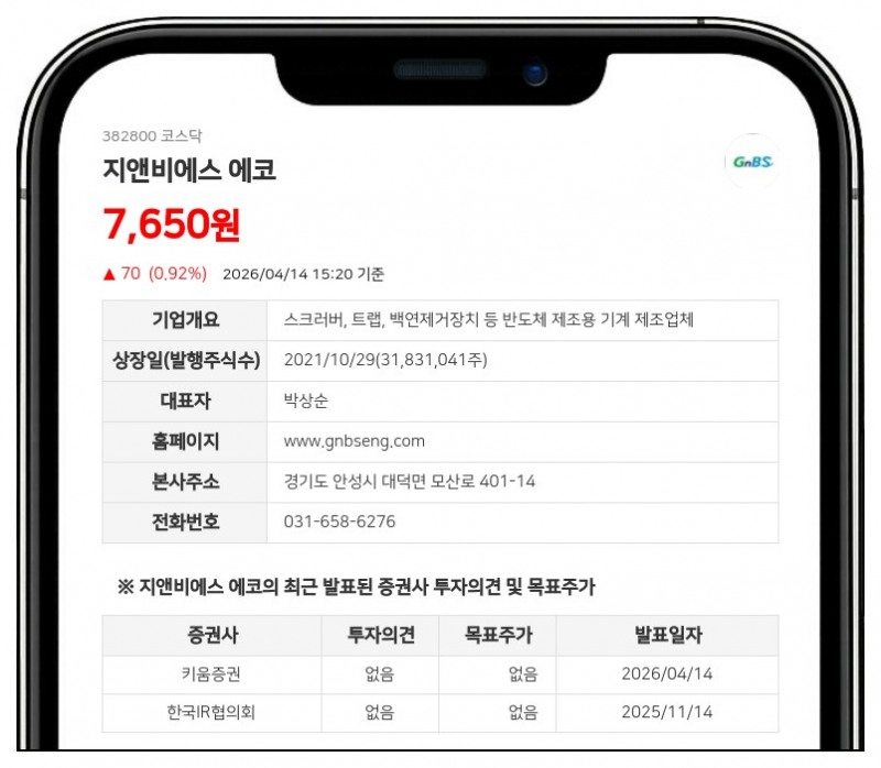 폐수 제로·매연 없는 스크러버…지앤비에스 에코, 인도 100GW를 잡는다 - 키움증권