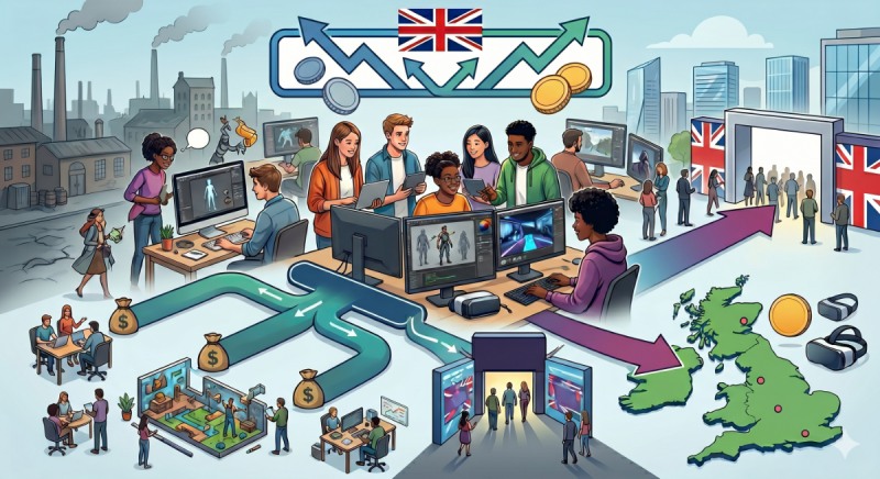 영국이 게임 성장 패키지를 가동한다 발표했다(출처=AI 생성).