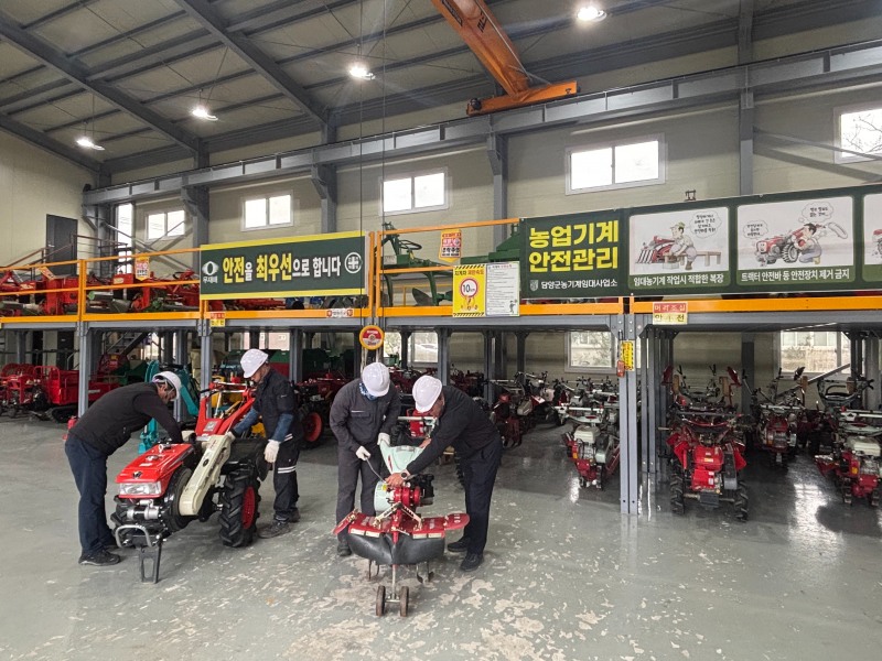 농기계 대여 전 작동법 교육 (사진제공=담양군)