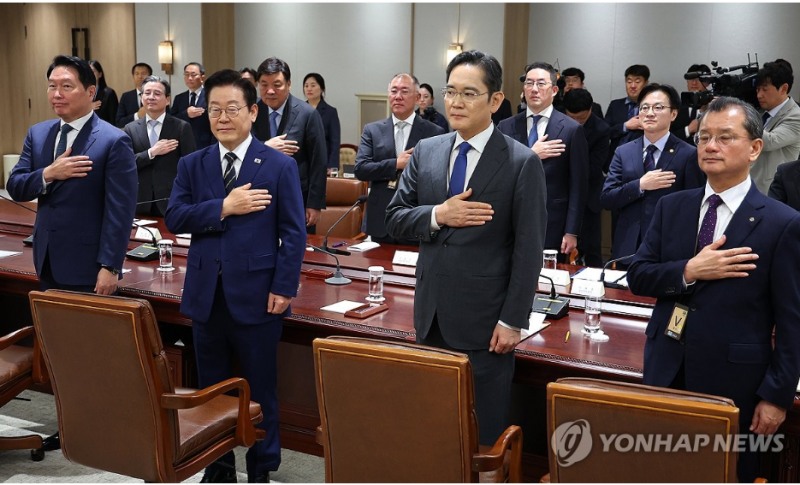 오는 19~22일 이 대통령의 베트남 인도 순방에 이재용 최태원 정의선 구광모회장 등 국내 주요그룹 총수가 동행할 예정이다. 사진=연합뉴