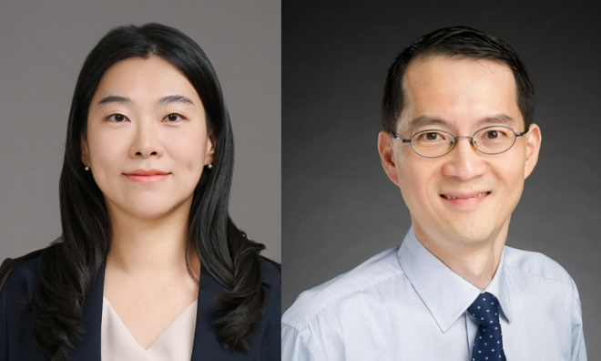 (좌)가톨릭대학교 보건의료경영대학원 심진아 교수, (우)미국 세인트 주드 어린이 연구병원 I-Chan Hunag 교수. (사진제공=가톨릭중앙의료원)